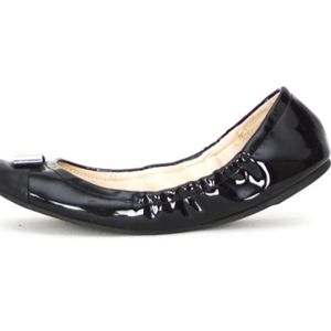 AUTHENTIC Coach Black Patent Leather Ballerinas Shoes size 7B